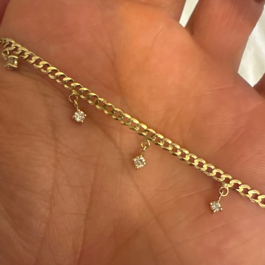 11 Stone Diamond Shaker Necklace