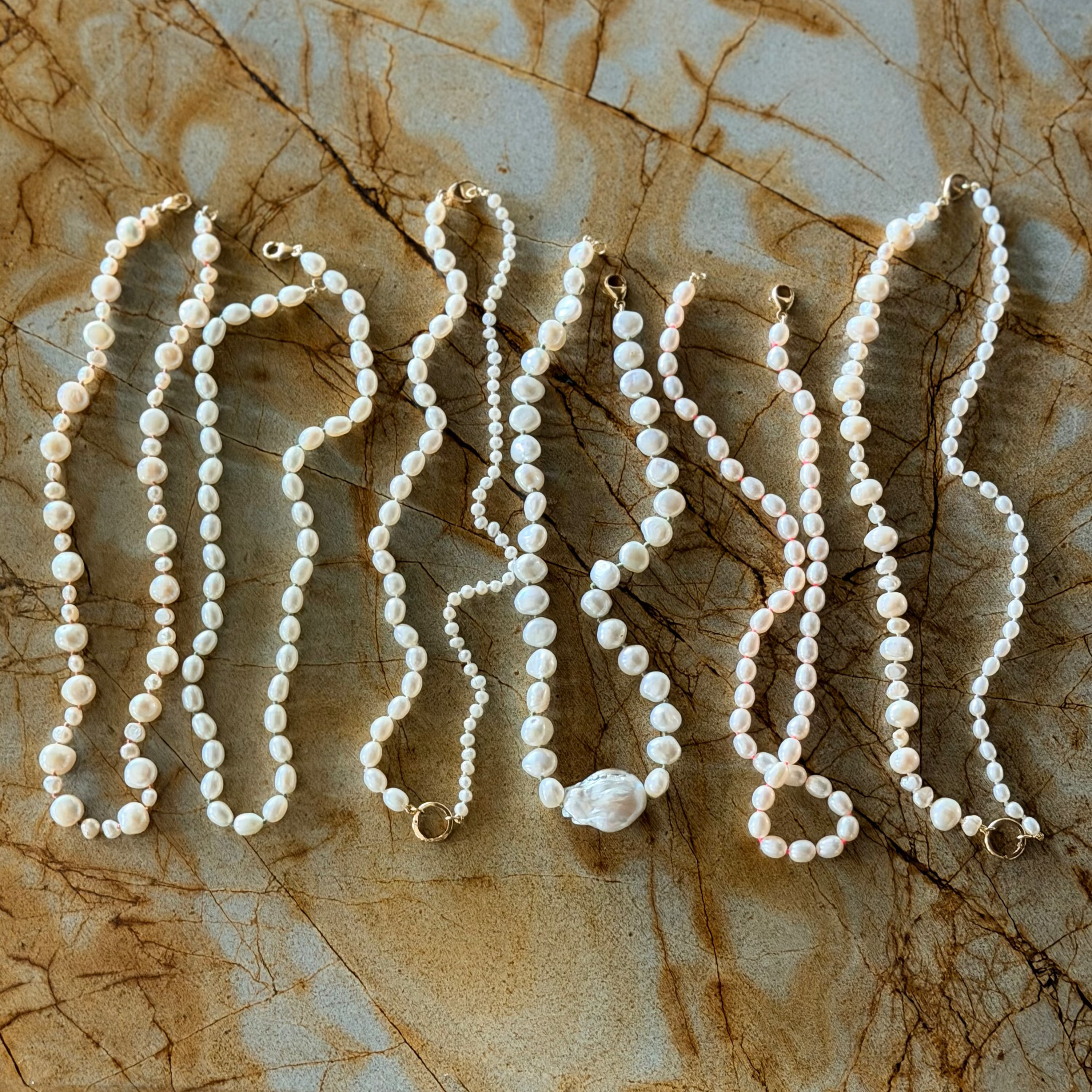 Baroque Collar in Pearl