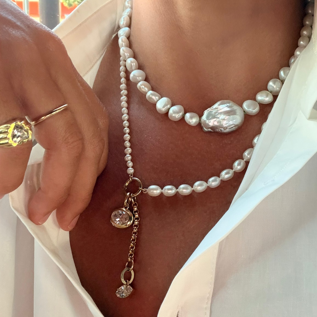 Baroque Collar in Pearl