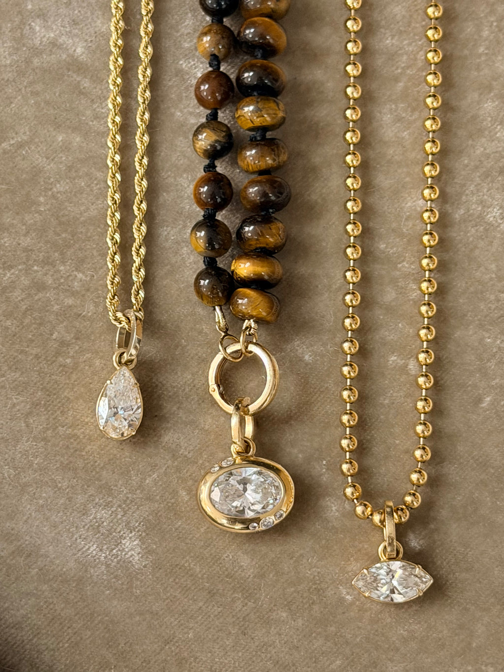 Tigers Eye Charm Carrier
