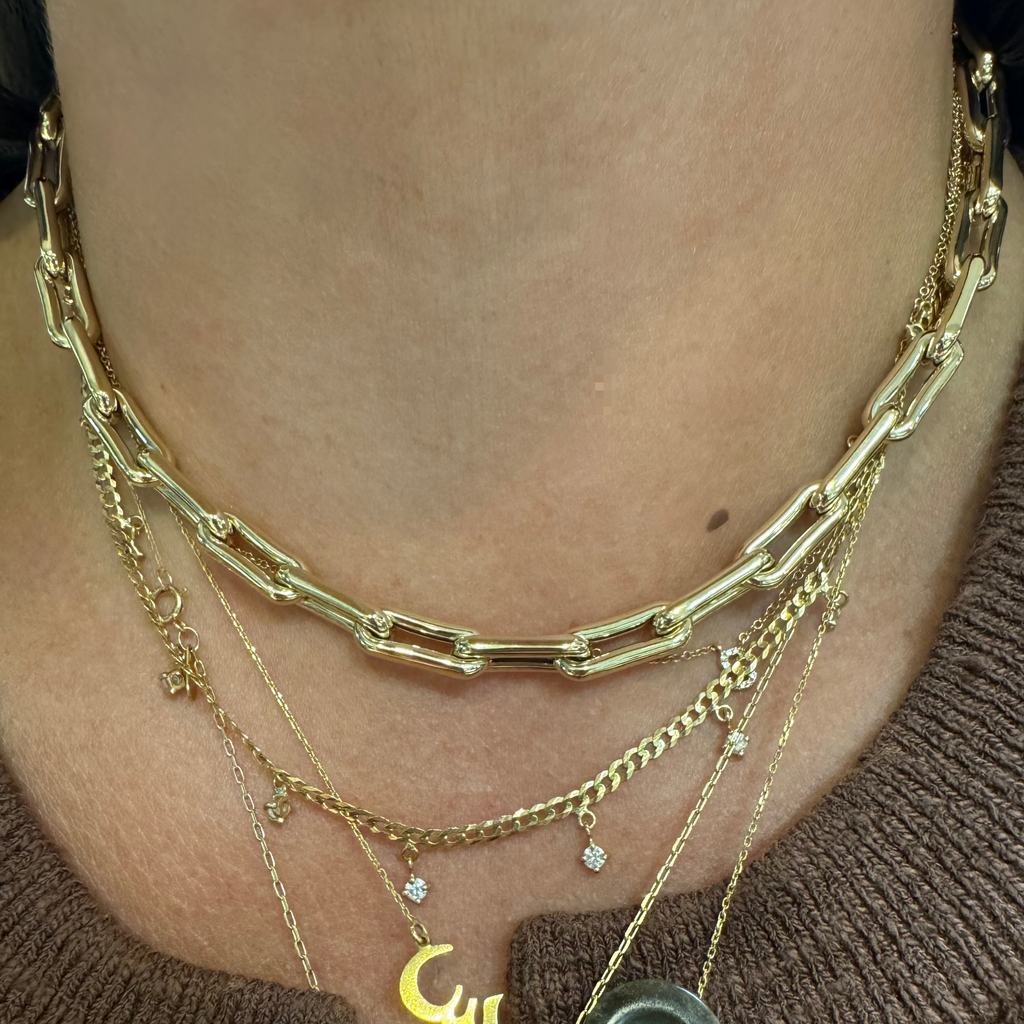 Small Bone Link Necklace