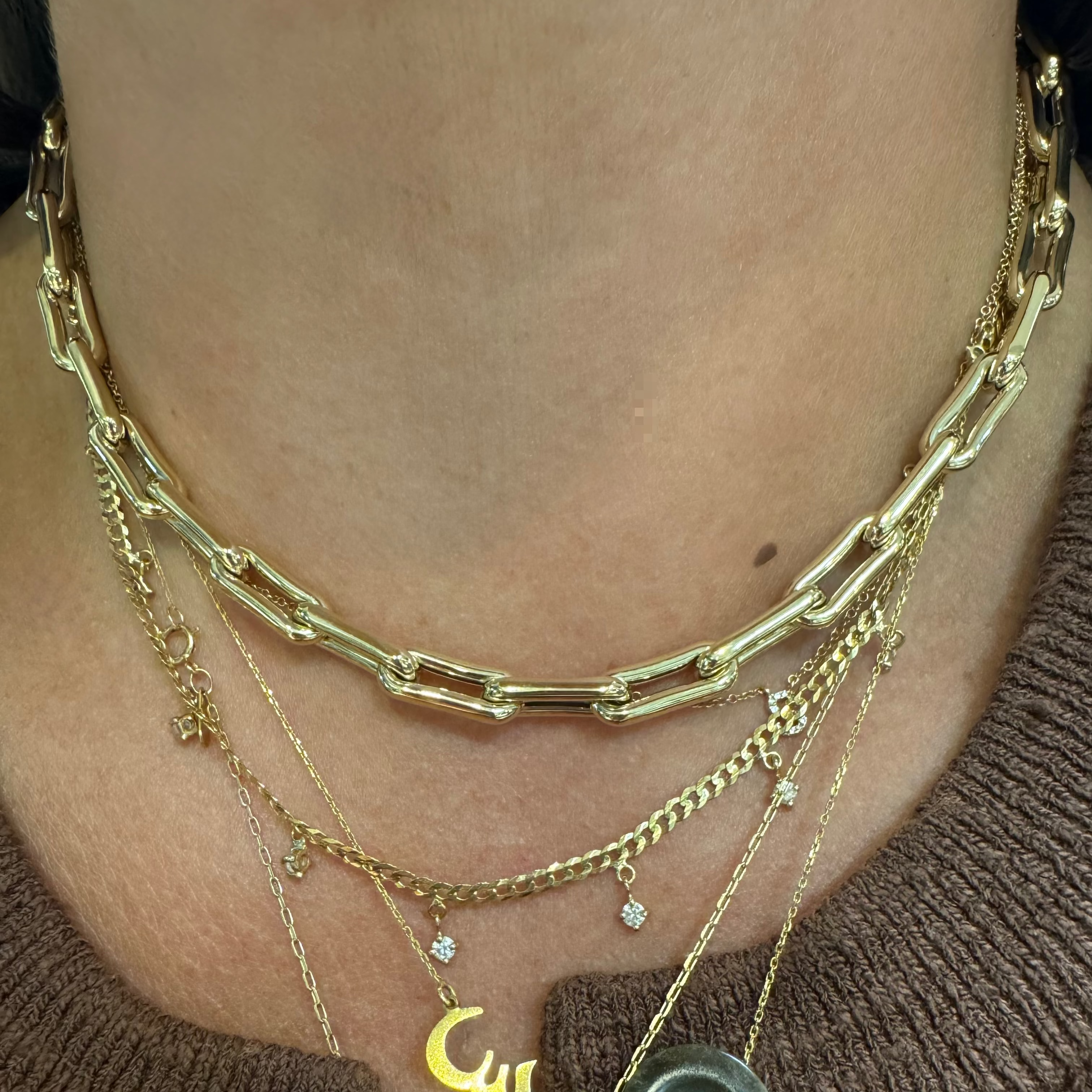 Small Bone Link Necklace