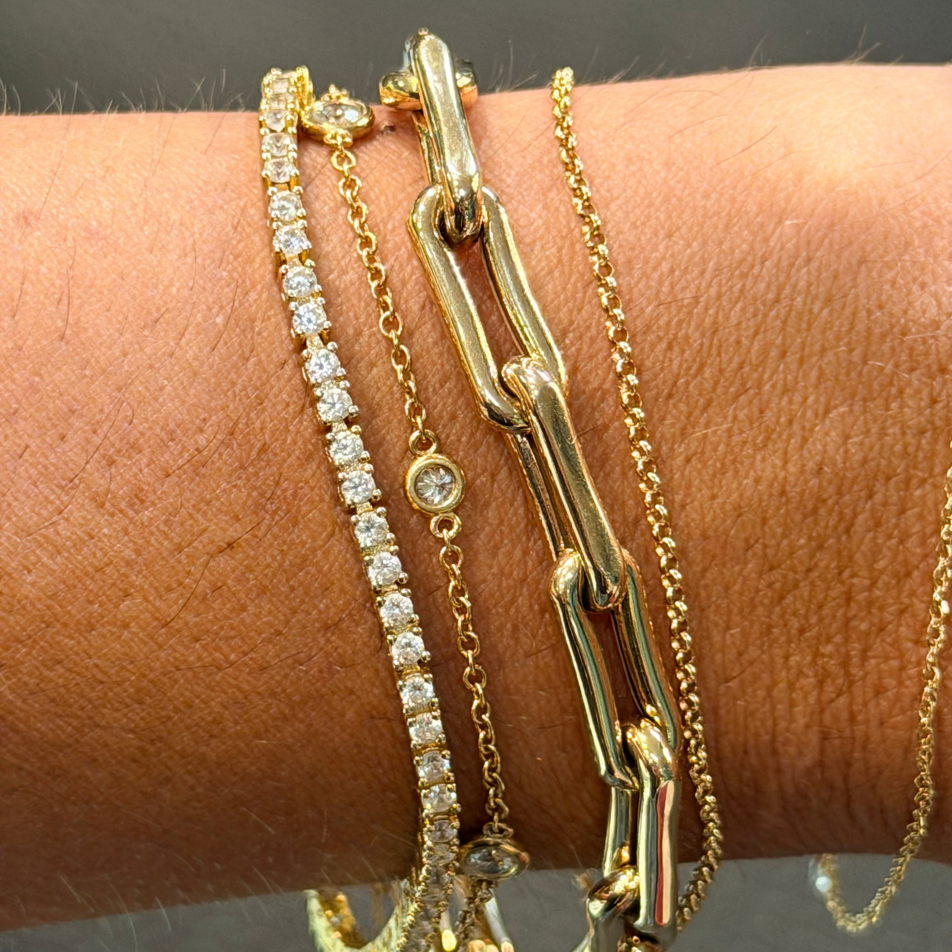 Small Bone Link Bracelet
