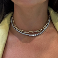 Small Bone Link Necklace