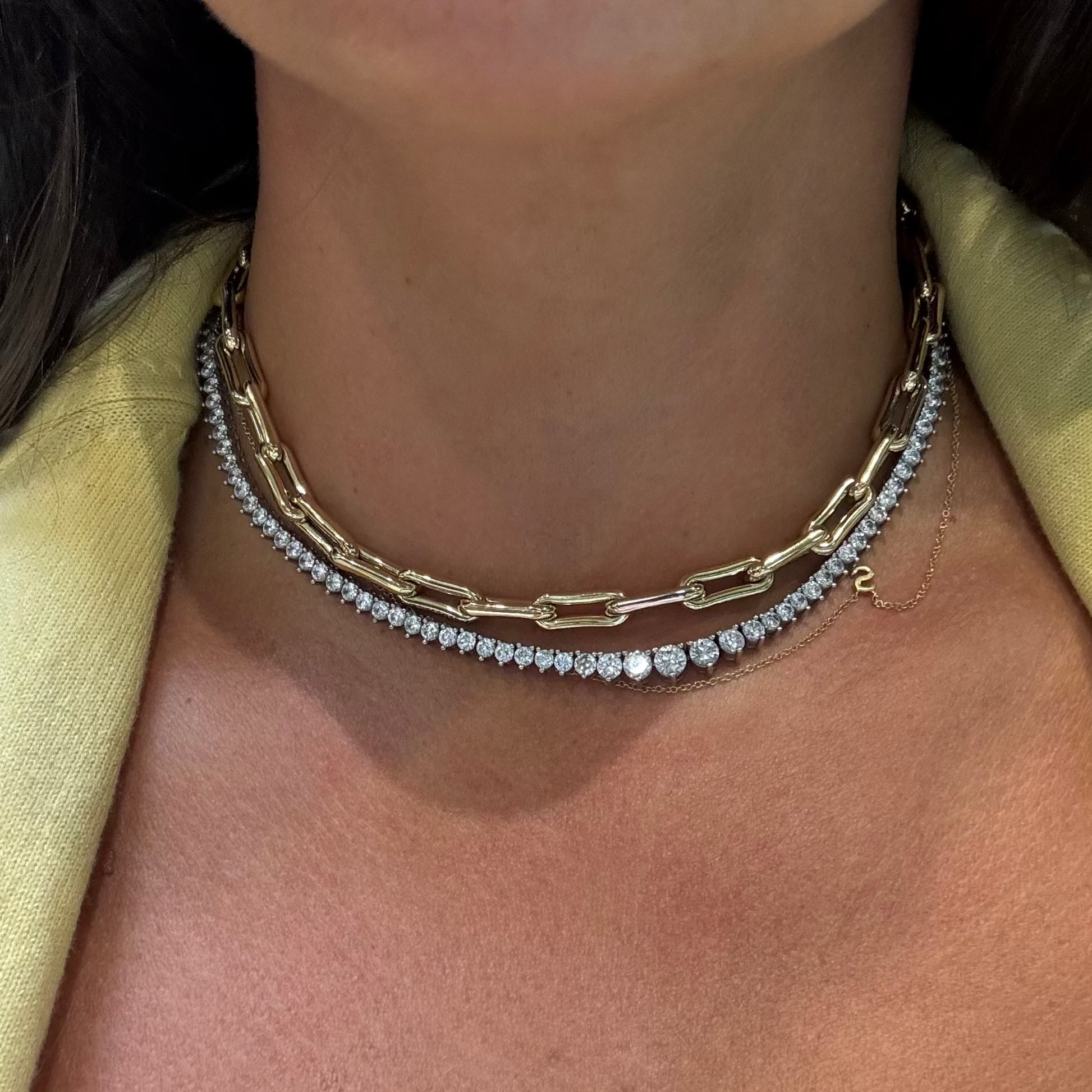 Small Bone Link Necklace