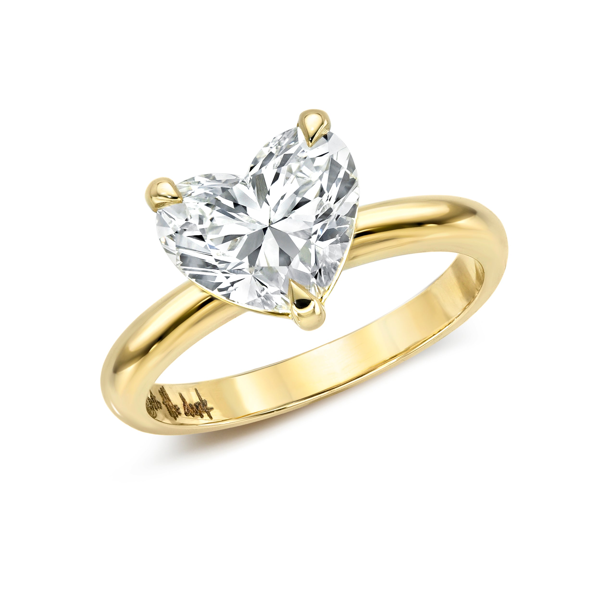 Custom Heart Diamond Ring