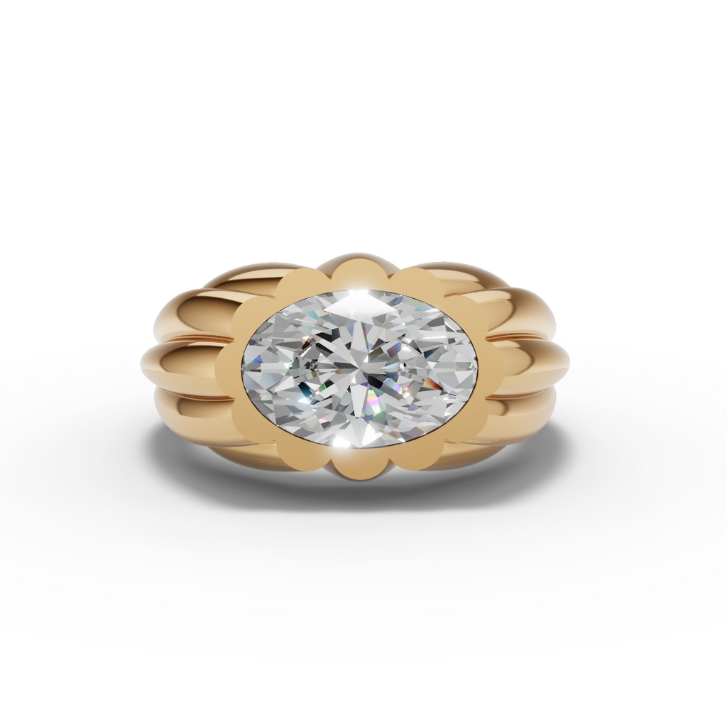 Oval Petal Ring