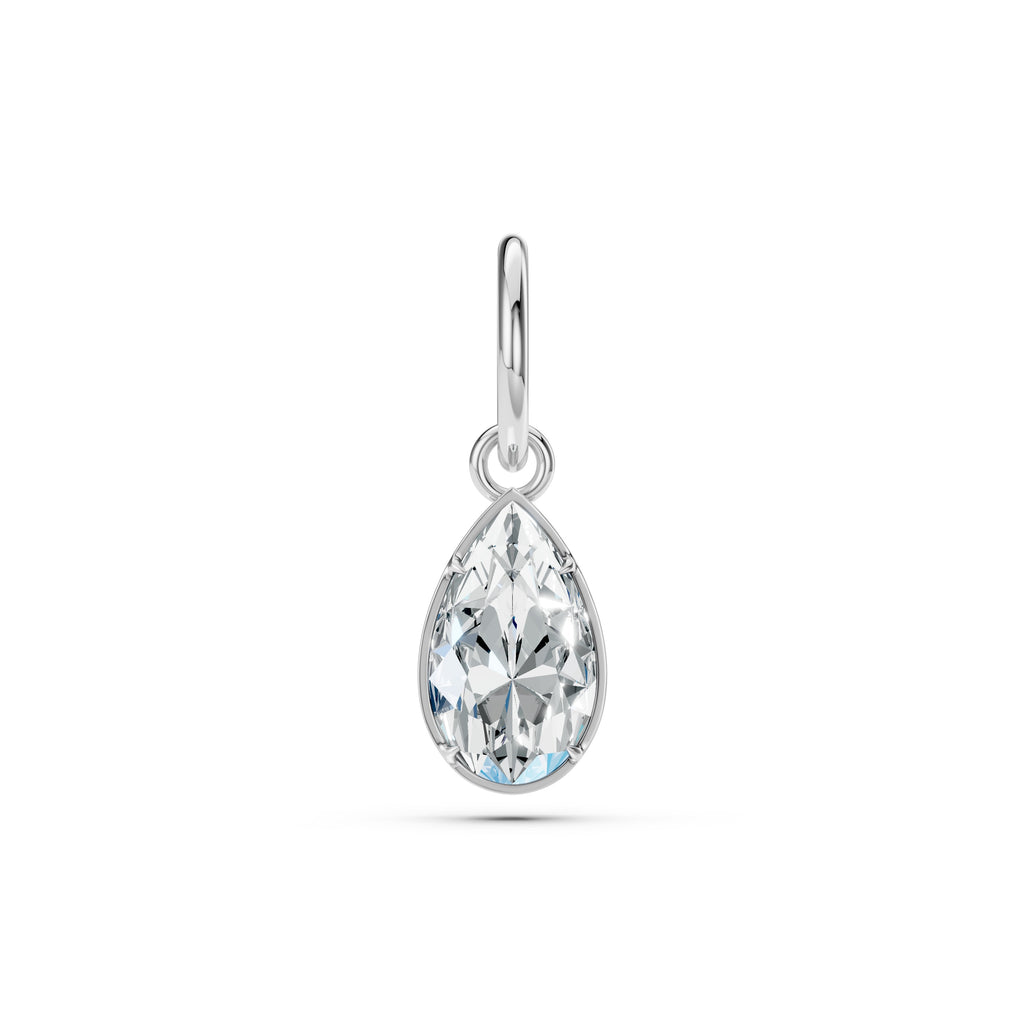 Pear Diamond Charm