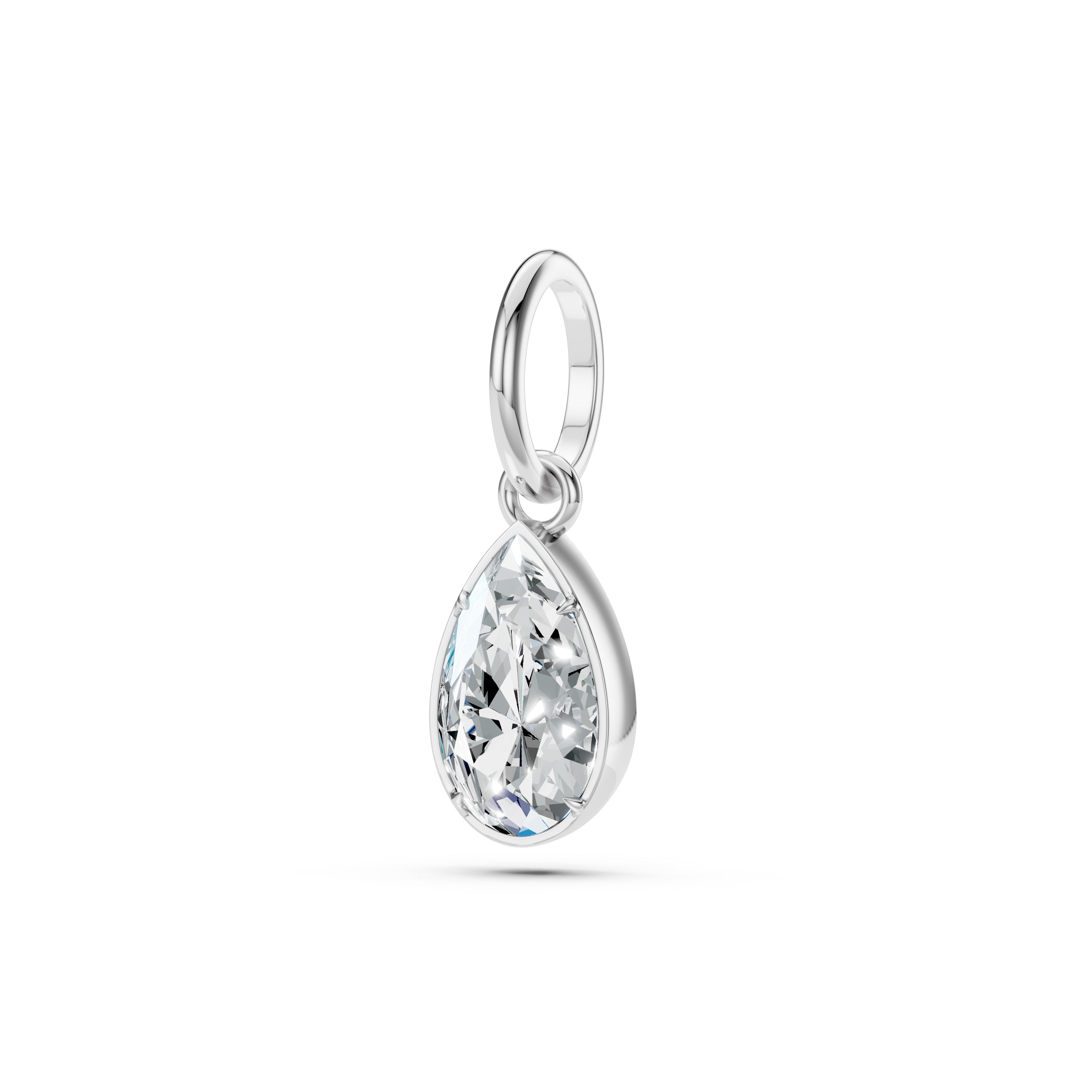 Pear Diamond Charm