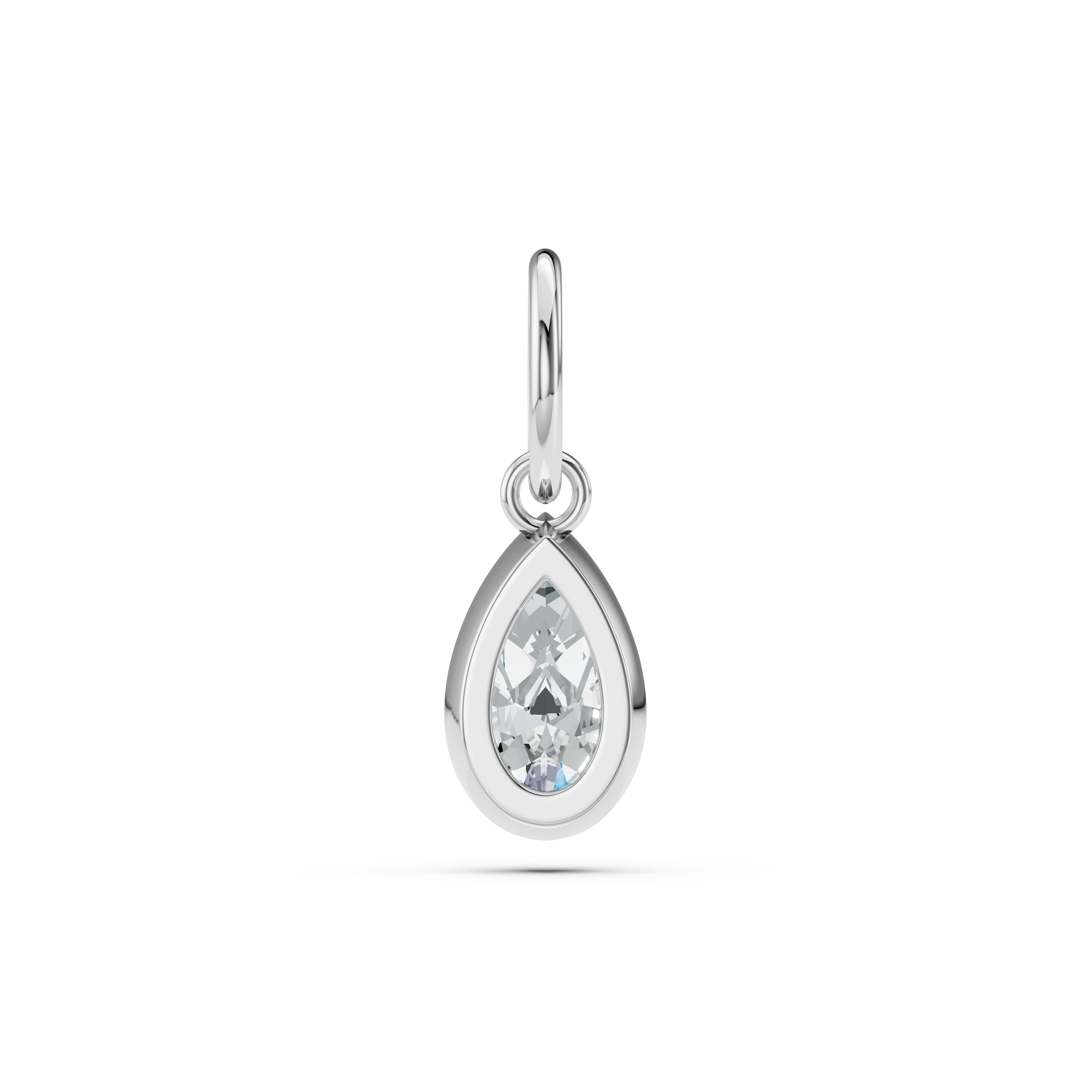 Pear Diamond Charm