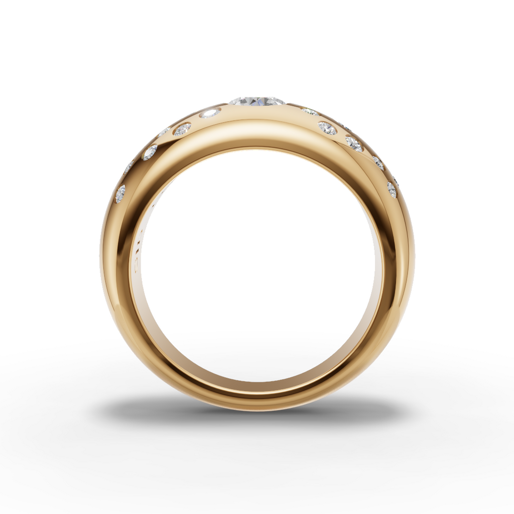 Custom Gold Dome Ring
