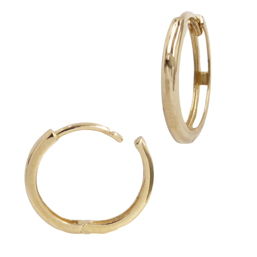 14K Huggie Hoops