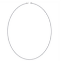 Petite 4 Prong Lab Diamond Tennis Necklace