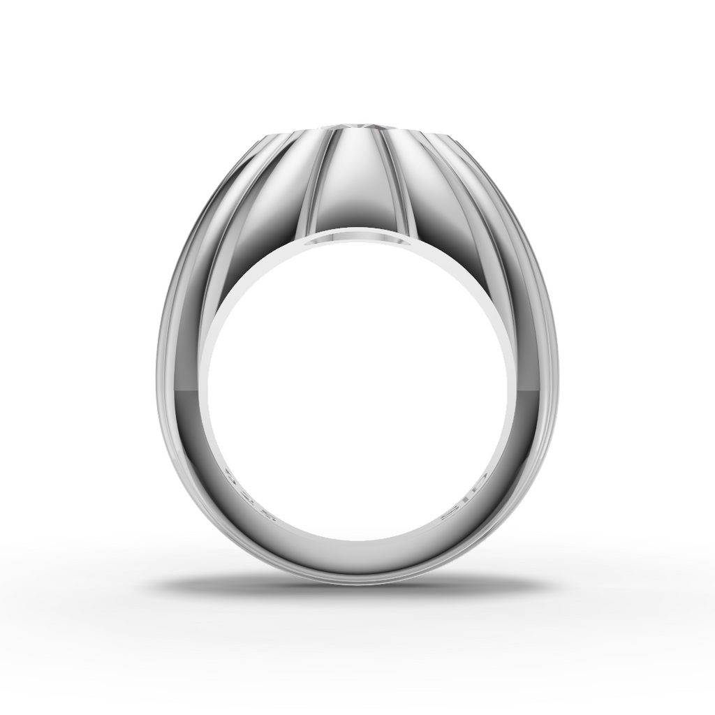 Silver Petal Ring