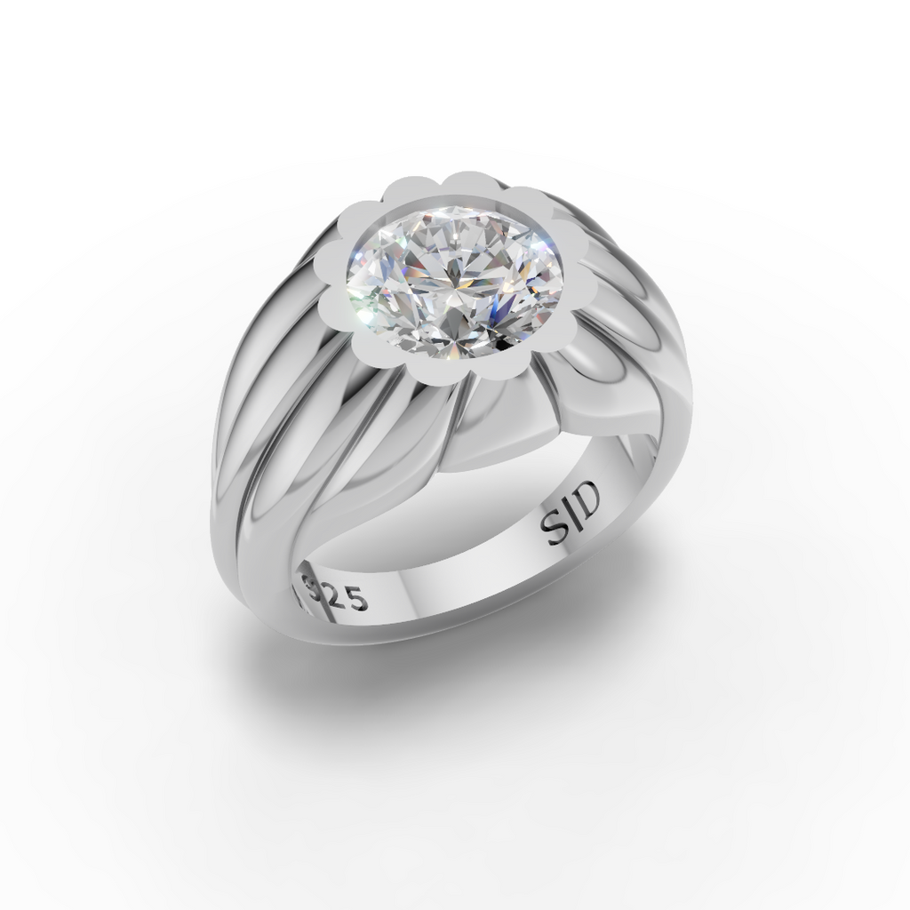 Silver Petal Ring