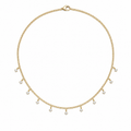 11 Stone Diamond Shaker Necklace