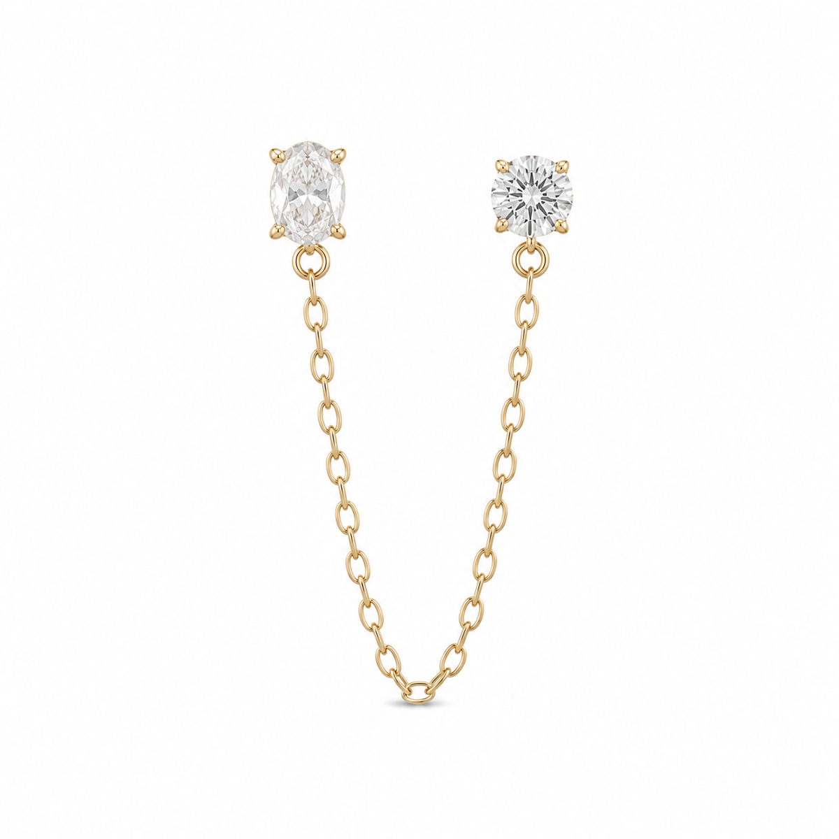 Diamond Chain Earring