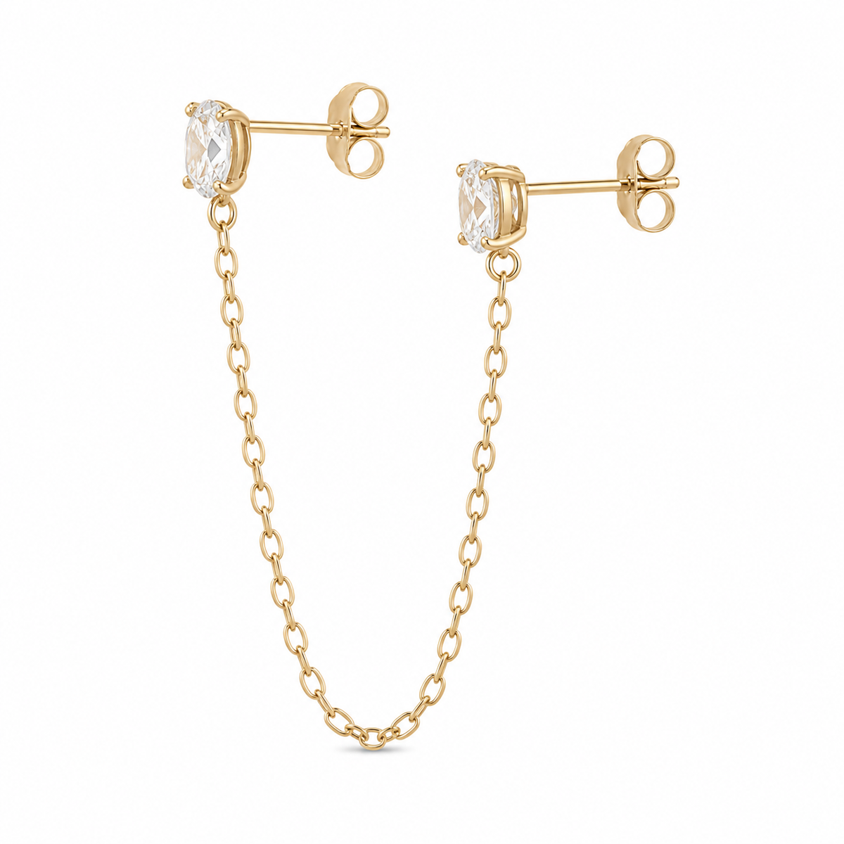 Diamond Chain Earring