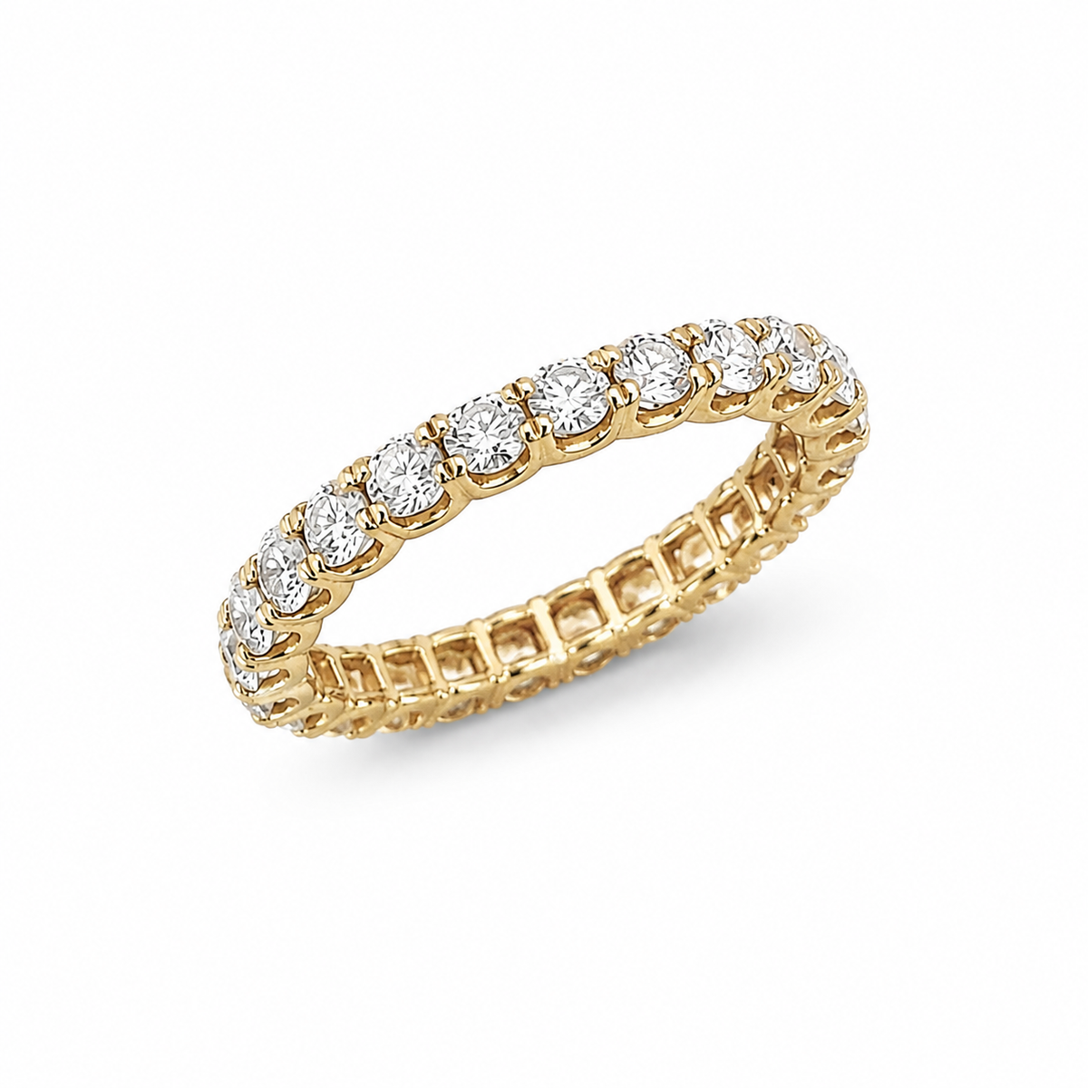 Round Diamond Eternity Band