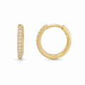Pavé Diamond Huggie Hoops