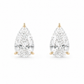 Lab Grown Pear Diamond Stud Earrings