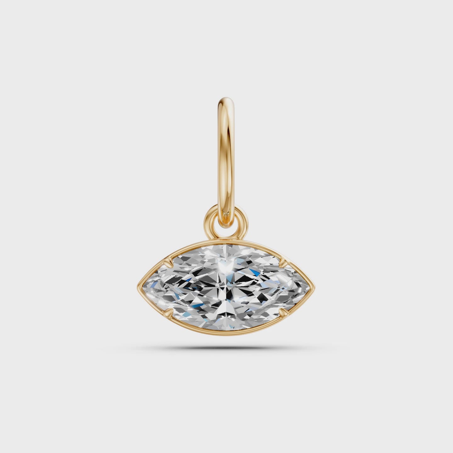 Marquise Diamond Charm