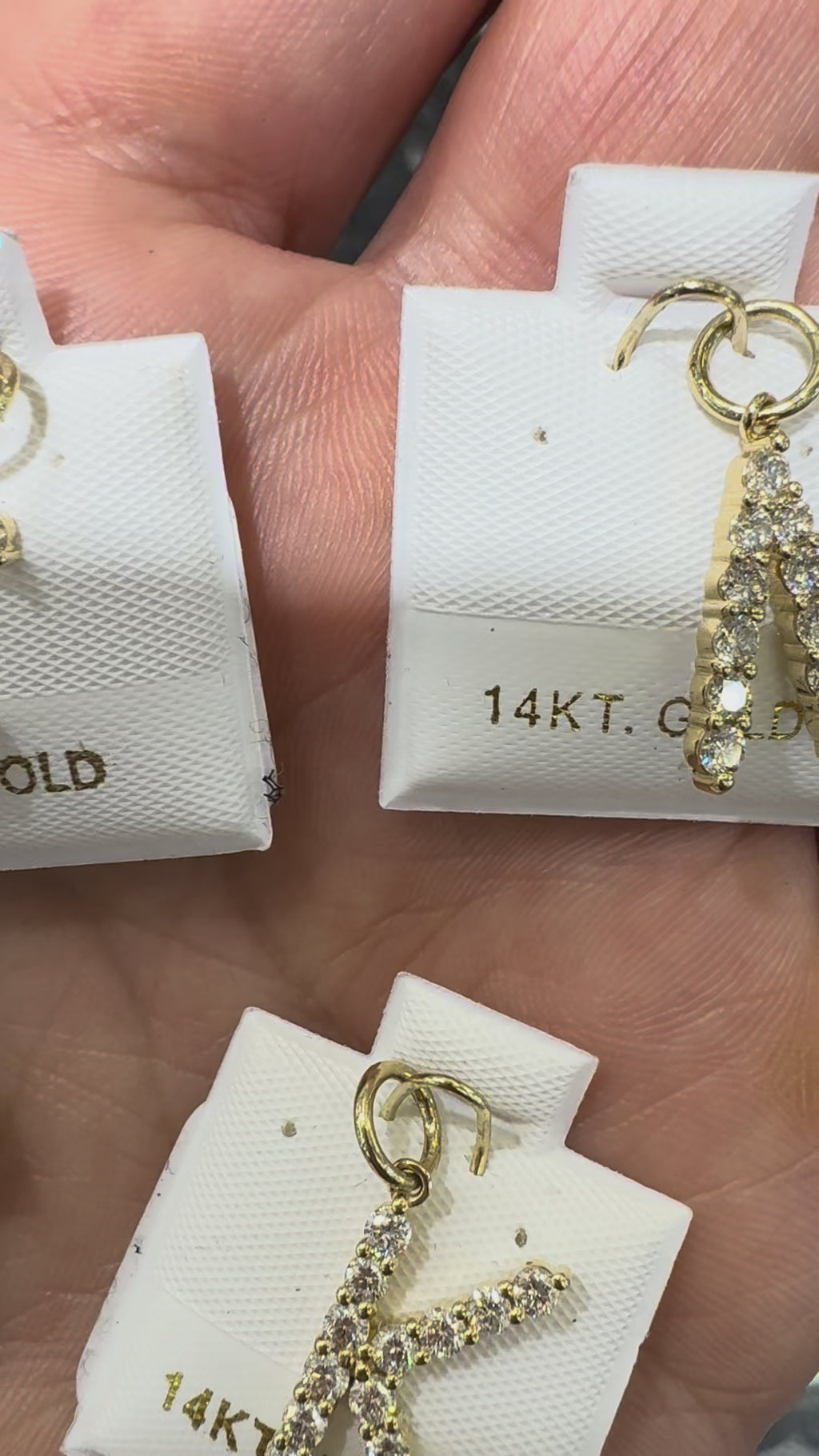 Diamond Alphabet Charms