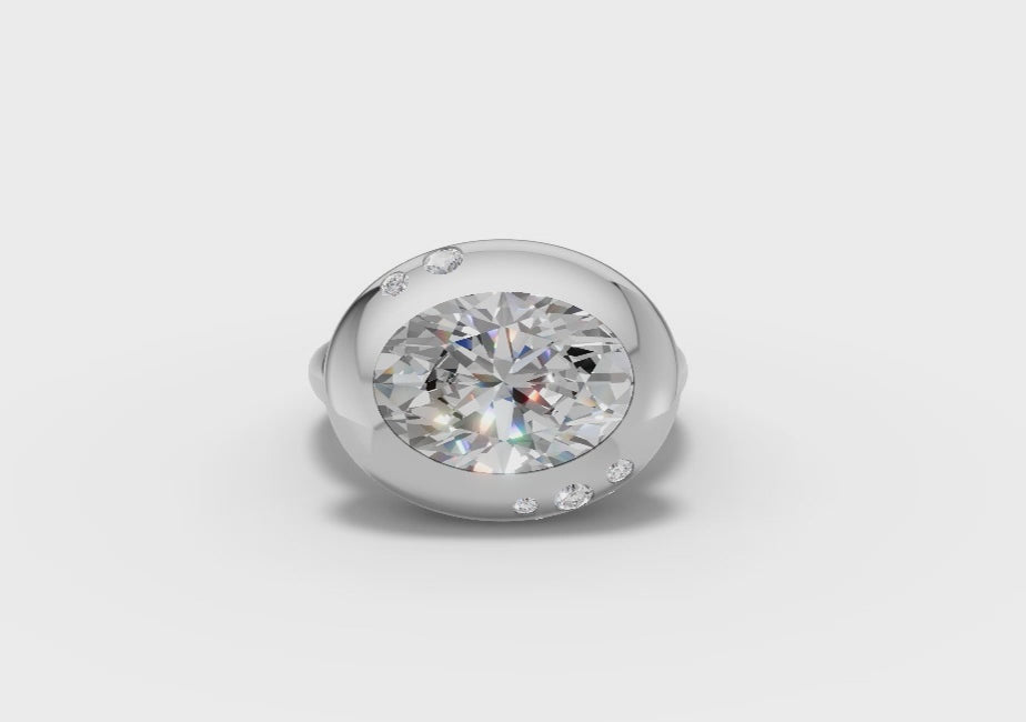 Silver Camber Ring