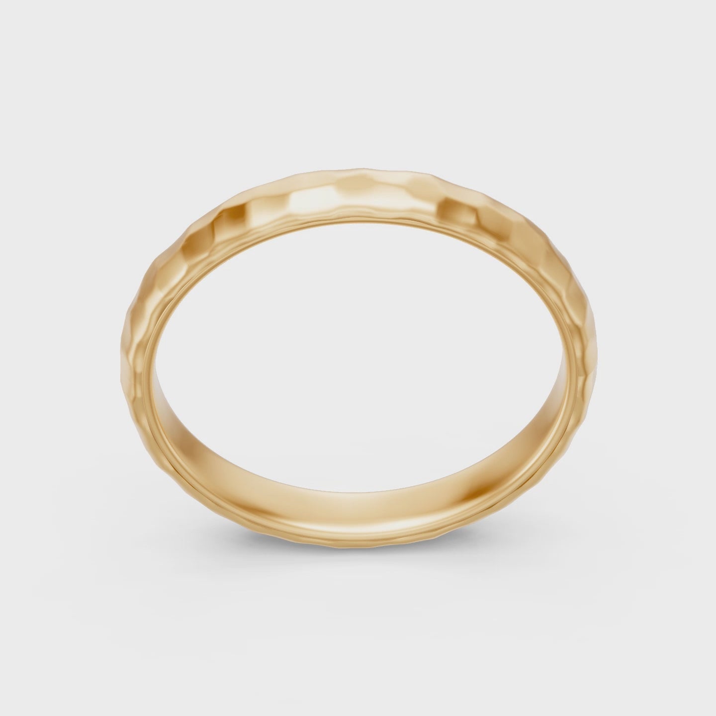 Custom Men's Textured Wedding Band