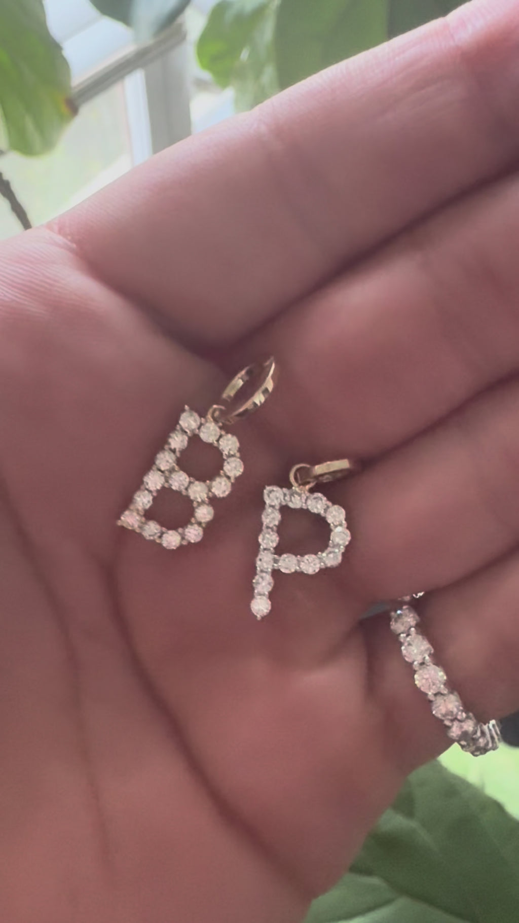 Diamond Alphabet Charms