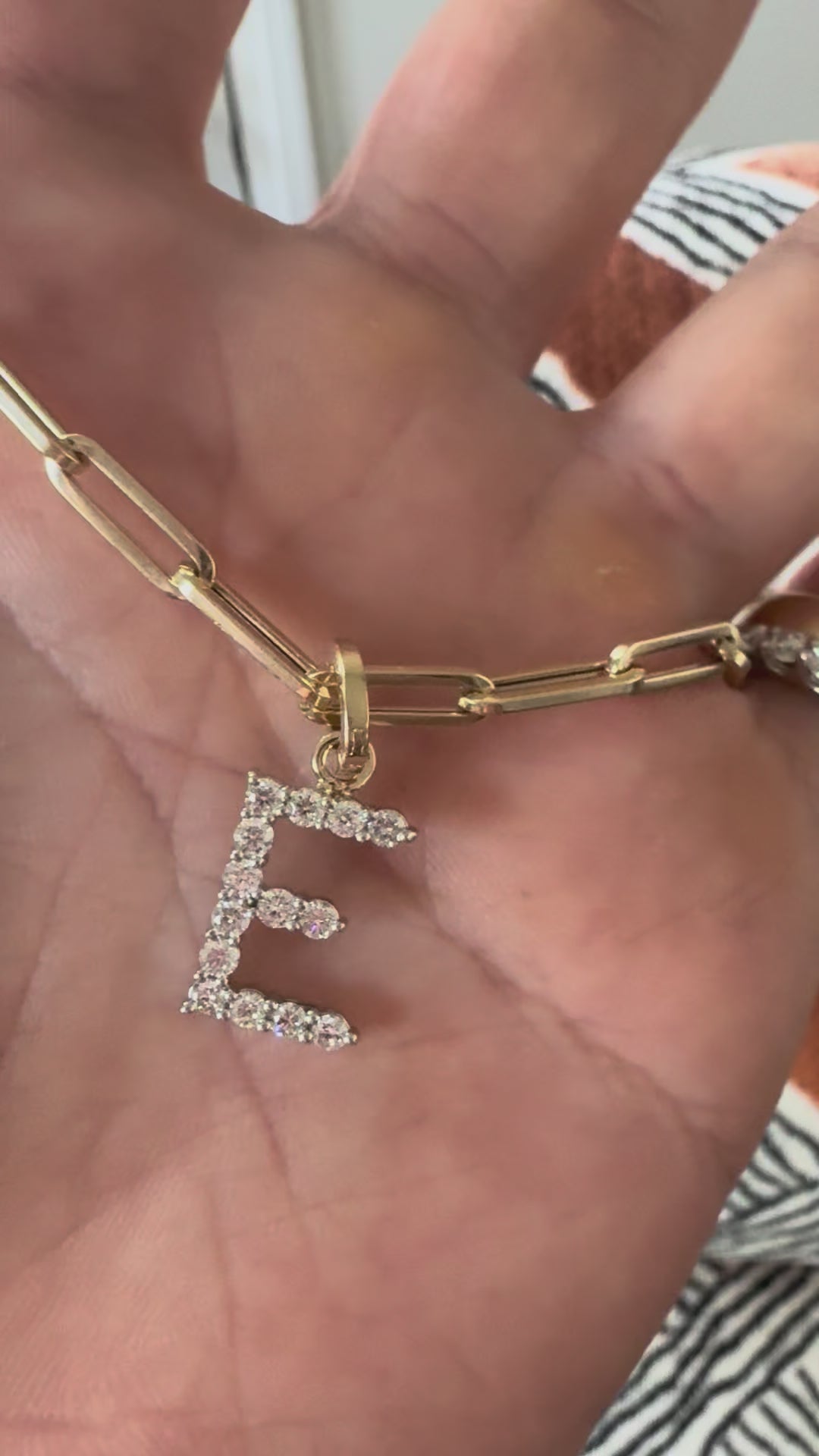 Diamond Alphabet Charms