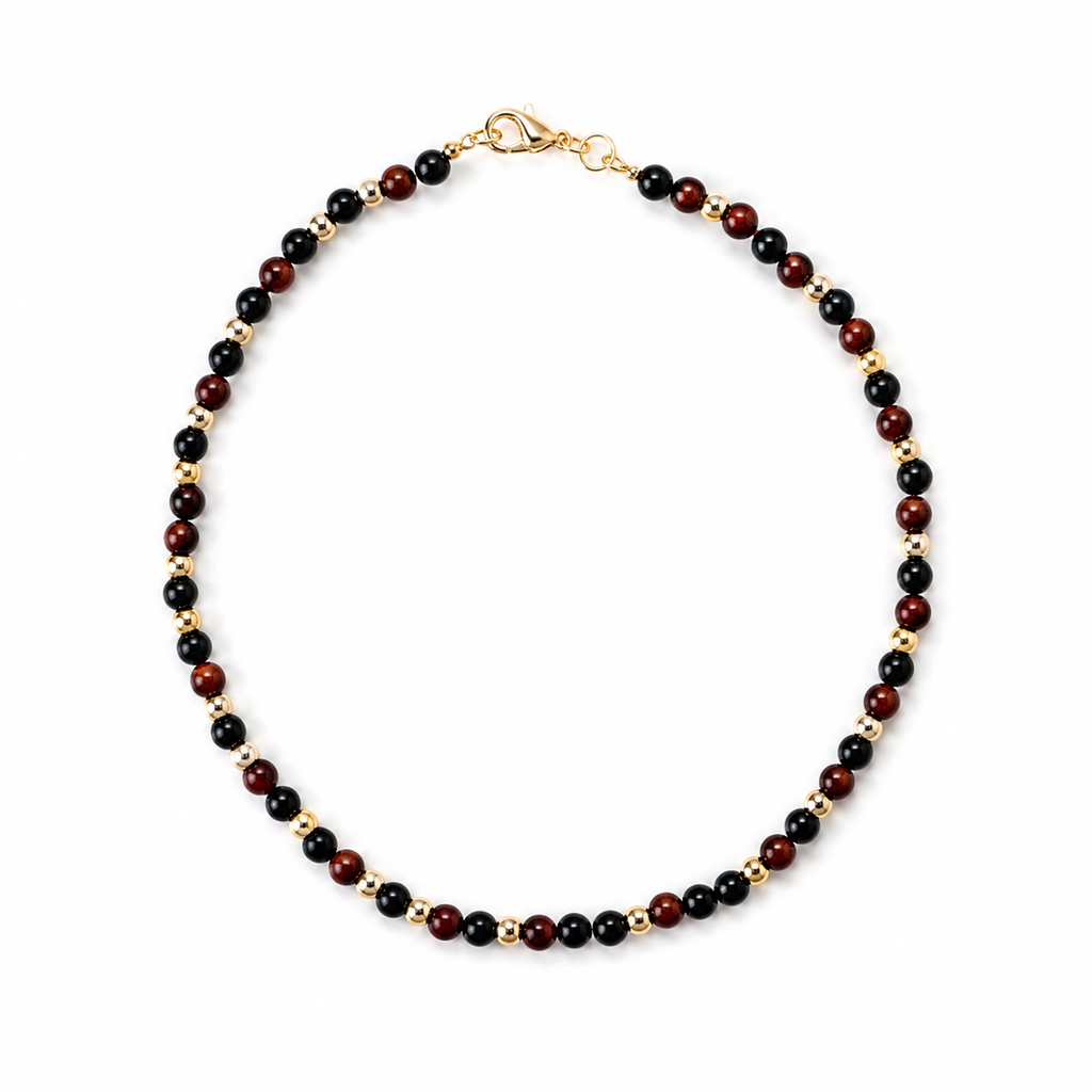 Red Tigers Eye Anklet